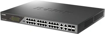 Коммутатор D-Link DSS-200G-28MPP/A1A (L2) 24x1Гбит/с 4xКомбо(1000BASE-T/SFP) 518W настраиваемый - купить недорого с доставкой в интернет-магазине