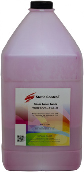 Тонер Static Control TRMPTCOL-1KG-M пурпурный флакон 1000гр. для принтера HP CLJCP1515/ Canon MF8330 - купить недорого с доставкой в интернет-магазине
