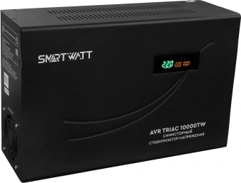 Стабилизатор напряжения Smartwatt AVR Triac 10000TW 10000ВА черный - купить недорого с доставкой в интернет-магазине