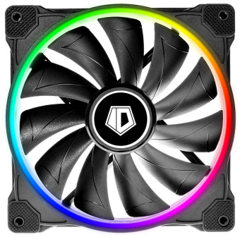 Вентилятор для корпуса ID-Cooling ZF-14025 ARGB 140х140x25 черный 4-pin 37дБ (ZF-14025-ARGB) Ret - купить недорого с доставкой в интернет-магазине
