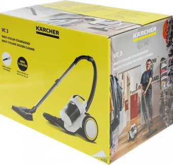Пылесос Karcher VC 3 (ERP) 700Вт белый/черный - купить недорого с доставкой в интернет-магазине