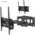 Кронштейн для телевизора Kromax PIXIS-L-2 черный 22"-65" макс.50кг настенный поворот и наклон - купить недорого с доставкой в интернет-магазине