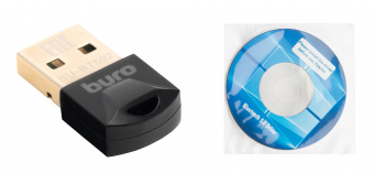 Адаптер USB Buro BU-BT502 Bluetooth 5.0+EDR class 1.5 20м черный - купить недорого с доставкой в интернет-магазине