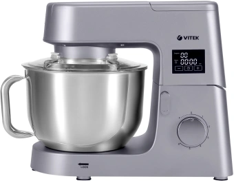 Миксер планетарный Vitek VT-PM0550 2000Вт серебристый - купить недорого с доставкой в интернет-магазине