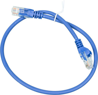Патч-корд Lanmaster LAN-PC45/U5E-0.5-BL UTP вилка RJ-45-вилка RJ-45 кат.5е 0.5м синий LSZH (уп.:1шт) - купить недорого с доставкой в интернет-магазине