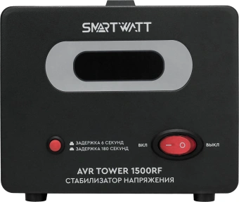 Стабилизатор напряжения Smartwatt AVR Tower 1500RF 1500ВА черный - купить недорого с доставкой в интернет-магазине
