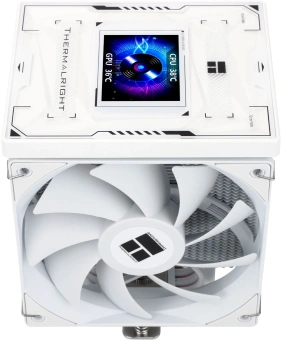 Устройство охлаждения(кулер) Thermalright Burst Assassin Vision 120 Soc-AM5/AM4/1200/1700/1851 белый 4-pin 25.6dB Al+Cu LCD Ret (BA120-VISION-WH) - купить недорого с доставкой в интернет-магазине