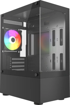 Корпус Accord ACC-285-02B черный без БП mATX 5x120mm 1xUSB2.0 1xUSB3.0 audio - купить недорого с доставкой в интернет-магазине