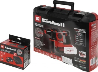 Перфоратор Einhell PXC Herocco патрон:SDS-plus уд.:2.2Дж аккум. (кейс в комплекте) - купить недорого с доставкой в интернет-магазине