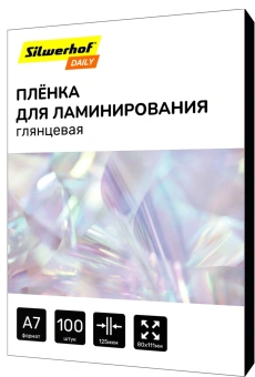 Пленка для ламинирования Silwerhof Daily 125мкм A7 (100шт) глянцевая 80x111мм - купить недорого с доставкой в интернет-магазине