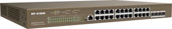 Коммутатор IP-Com G5328P-24-410W (L3) 24x1Гбит/с 4xКомбо(1000BASE-T/SFP) 4SFP 24PoE 370W управляемый - купить недорого с доставкой в интернет-магазине