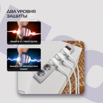Сетевой фильтр Buro 500SL-1.5-G 1.5м (5 розеток) серый (пакет ПЭ) - купить недорого с доставкой в интернет-магазине
