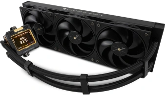 Система водяного охлаждения Thermalright Frozen Warframe 360 Soc-AM5/AM4/1200/1700/1851 черный 4-pin 29.8dB Al LCD Ret (F-WFRAME-360-BL) - купить недорого с доставкой в интернет-магазине