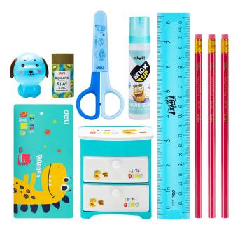 Настольный набор Deli EH452 (9 предметов) пластик ассорти - купить недорого с доставкой в интернет-магазине