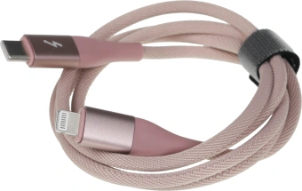 Кабель Solove DW5 DW5 PINK RUS USB Type-C (m)-Lightning (m) 1м розовый - купить недорого с доставкой в интернет-магазине