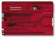 Швейцарская карта Victorinox SwissCard Classic (0.7100.T) красный полупрозрачный коробка подарочная - купить недорого с доставкой в интернет-магазине
