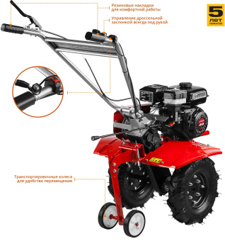 Мотоблок Зубр МТБ-300 бензиновый 5.15кВт 7л.с. - купить недорого с доставкой в интернет-магазине