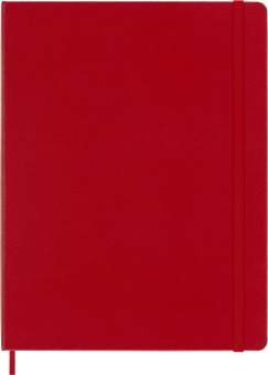 Блокнот Moleskine CLASSIC QP090F2 XLarge 190х250мм 192стр. линейка твердая обложка красный - купить недорого с доставкой в интернет-магазине