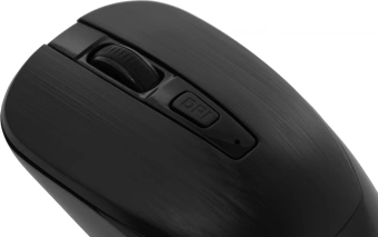Мышь Defender Wave MM-995 черный оптическая 1600dpi silent беспров. USB для ноутбука 3but (52995) - купить недорого с доставкой в интернет-магазине