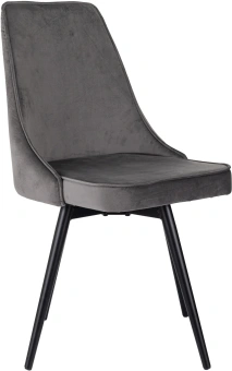 Стул для дома Бюрократ CH-K4_SP с повор.мех. т.серый Holland 18 металл черный на ножках (CH-K4_1/SP/HL18) - купить недорого с доставкой в интернет-магазине