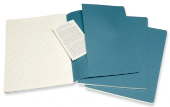 Блокнот Moleskine CAHIER JOURNAL CH023B44 XLarge 190х250мм обложка картон 120стр. нелинованный голубой (3шт) - купить недорого с доставкой в интернет-магазине