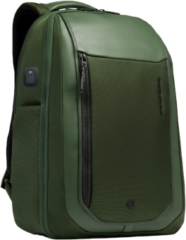 Рюкзак мужской Piquadro Lyss CA6928S143BM/VE зеленый тимьяновый полиэстер/натур.кожа - купить недорого с доставкой в интернет-магазине