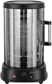 Шашлычница электрическая Kitfort КТ-1411 1500Вт серебристый/черный - купить недорого с доставкой в интернет-магазине