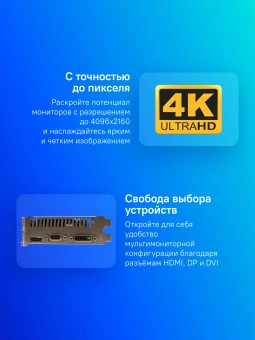 Видеокарта Afox PCI-E 2.0 AF730-4096D5H5 NVIDIA GeForce GT 730 4Gb 128bit GDDR5 700/5000 DVIx1 HDMIx1 CRTx1 HDCP Ret - купить недорого с доставкой в интернет-магазине