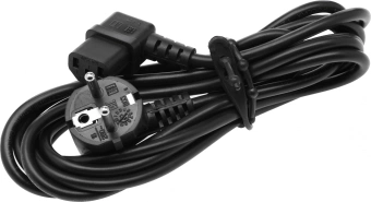 Кабель 15518 IEC C13 Евровилка 3м черный - купить недорого с доставкой в интернет-магазине