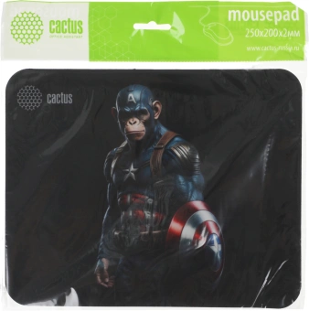 Коврик для мыши Cactus Captain America рисунок 250x200x3мм (CS-MP-D08S) - купить недорого с доставкой в интернет-магазине