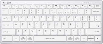 Клавиатура A4Tech Fstyler FBX51C белый USB беспроводная BT/Radio slim Multimedia (FBX51C WHITE) - купить недорого с доставкой в интернет-магазине