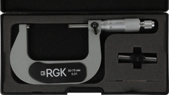 Микрометр RGK MCM-75 гладкий (МК) разм.шага 0.01мм серый черный (756983) - купить недорого с доставкой в интернет-магазине