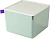 Короб для хранения Deli XDM13green 212x212x153мм зеленый/серый пластик