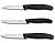 Набор ножей кухон. Victorinox Swiss Classic Paring 6.7113.3 компл.:3предм. черный европодвес