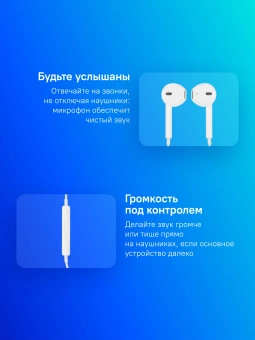 Гарнитура вкладыши Apple EarPods A1748 1.1м белый проводные в ушной раковине (MWTY3ZM/A) - купить недорого с доставкой в интернет-магазине