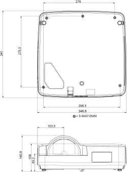 Проектор Cactus Bright CS-V2.WT 3LCD 70400Lm LS 4400Lm ANSI (1024x768) 30000:1 ресурс лампы:10000часов 1xUSB typeA 1xUSB typeB 2xHDMI 4кг - купить недорого с доставкой в интернет-магазине