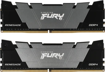 Память DDR4 2x8GB 4800MHz Kingston KF448C19RB2K2/16 Fury Renegade Black RTL Gaming PC4-38400 CL19 DIMM 288-pin 1.5В kit single rank с радиатором Ret - купить недорого с доставкой в интернет-магазине