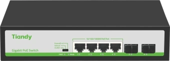 Коммутатор Tiandy TC-P3S06 H/0402/AT/60/V2.0 - купить недорого с доставкой в интернет-магазине