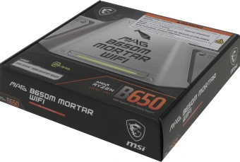 Материнская плата MSI MAG B650M MORTAR WIFI Socket AM5 AMD B650 4xDDR5 mATX AC`97 8ch(7.1) 2.5Gg RAID+VGA+HDMI+DP - купить недорого с доставкой в интернет-магазине