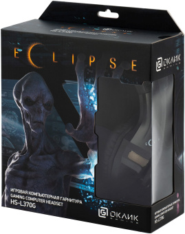 Наушники с микрофоном Оклик HS-L370G ECLIPSE черный 2м мониторные оголовье (1090730) - купить недорого с доставкой в интернет-магазине