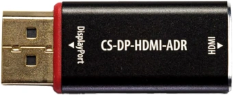 Переходник аудио-видео Cactus CS-DP-HDMI-ADR DisplayPort (m)/HDMI (f) 5м. позолоч.конт. черный - купить недорого с доставкой в интернет-магазине