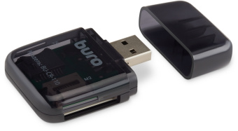 Устройство чтения карт памяти USB2.0 Buro BU-CR-110 черный - купить недорого с доставкой в интернет-магазине