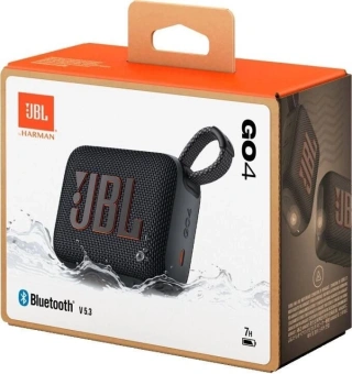 Колонка порт. JBL GO 4 черный 4.2W 1.0 BT 850mAh (JBLGO4BLK) - купить недорого с доставкой в интернет-магазине