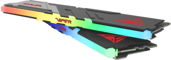 Память DDR5 2x16GB 6400MHz Patriot PVVR532G640C32K Viper Venom RGB RTL Gaming PC5-51200 CL32 DIMM 288-pin 1.4В kit с радиатором Ret - купить недорого с доставкой в интернет-магазине