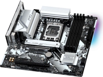 Материнская плата Asrock B760M PRO RS Soc-1700 Intel B760 4xDDR5 mATX AC`97 8ch(7.1) 2.5Gg RAID+HDMI+DP - купить недорого с доставкой в интернет-магазине