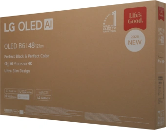Телевизор OLED LG 48" OLED48B6RLA.ARUG коричневый/серый 4K Ultra HD 120Hz DVB-T2 DVB-C DVB-S2 USB WiFi Smart TV - купить недорого с доставкой в интернет-магазине