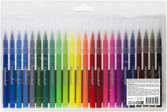 Фломастеры Silwerhof Color 9мм 145мм круг. пулевидный пиш. наконечник Вентилируемый 24цв. пакет с европодвесом - купить недорого с доставкой в интернет-магазине