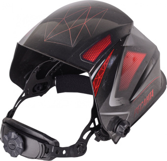 Маска сварщика Ресанта МС-7 филь.:хамел. кл.:1/1/1/1 см.экр.92x42мм черный/красный (65/101) - купить недорого с доставкой в интернет-магазине