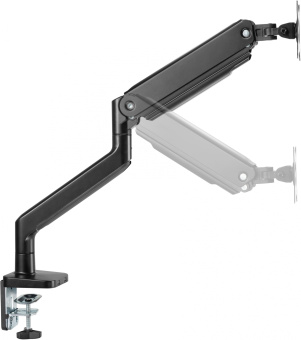 Кронштейн для мониторов Ultramounts UM730 черный 17"-45" макс.16кг крепление к столешнице поворот и наклон - купить недорого с доставкой в интернет-магазине