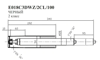 Газлифт Бюрократ E018 E018C3DWZ/2CL/100 черный для офис.кресла 50мм - купить недорого с доставкой в интернет-магазине